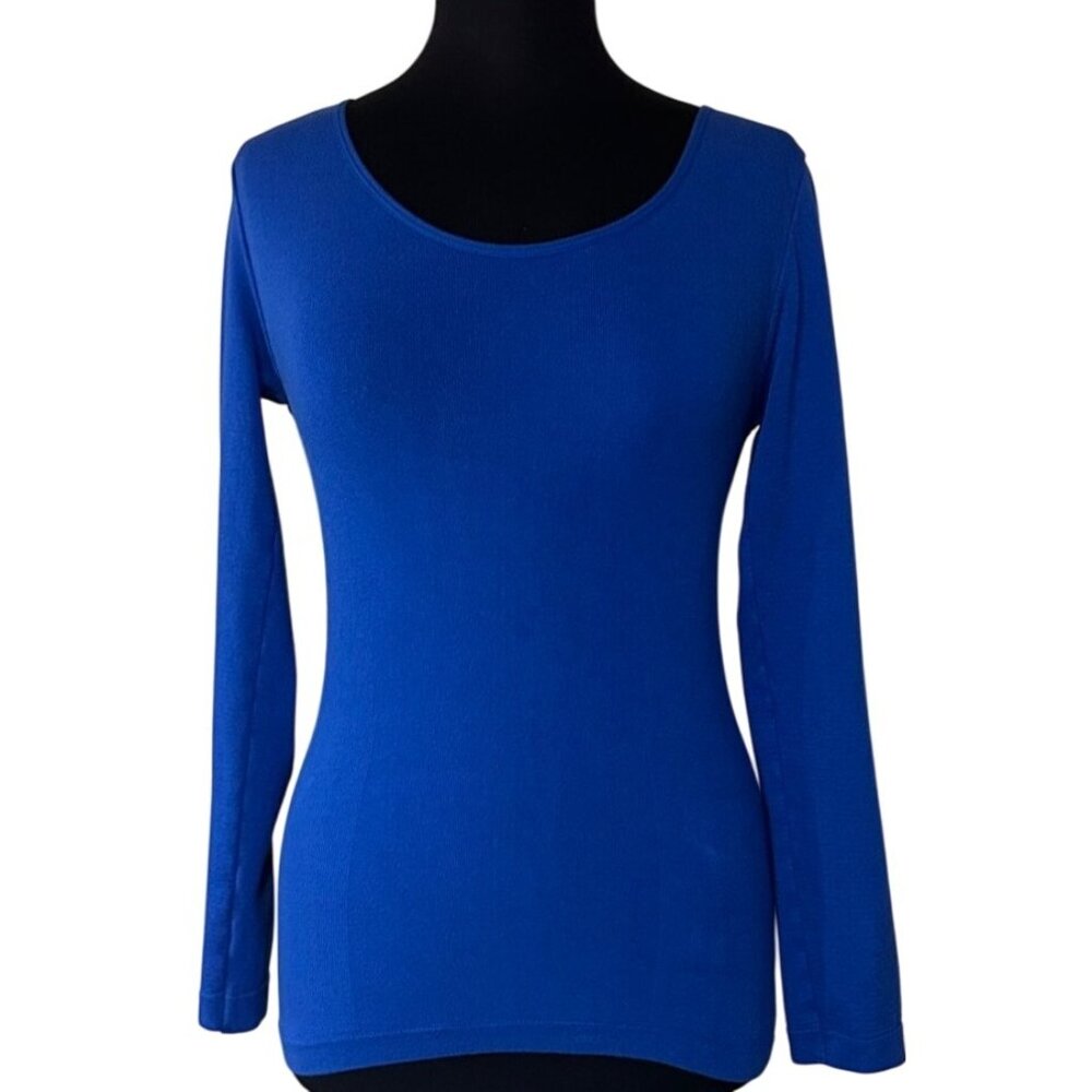 SOHO Girls Blue Long-Sleeve Shirt Viscose Polyester Blend Girl's Size L/XL